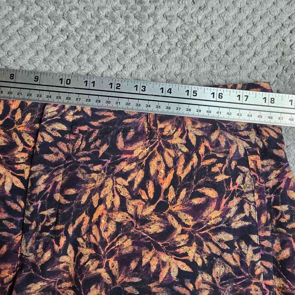 Peruvian Connection Boho Viscose Trousers Fall Leaf Print Size 14 As Is - Picture 7 of 8